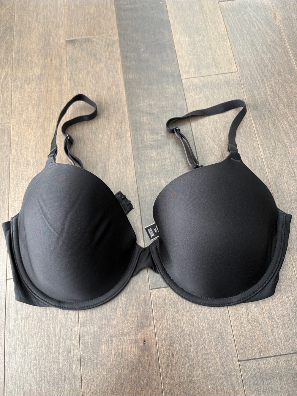 VICTORIA'S SECRET Smooth Lightly Lined Perfect Full Coverage Black Demi Bra, 36D